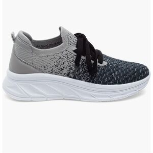 J Slides Holly Gray Knit Sneakers New in Box Size 7
